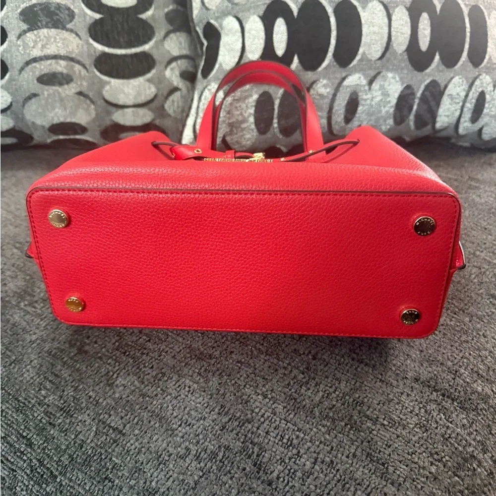 NWT- Michael Kors Red Satchel with Gold Hardware